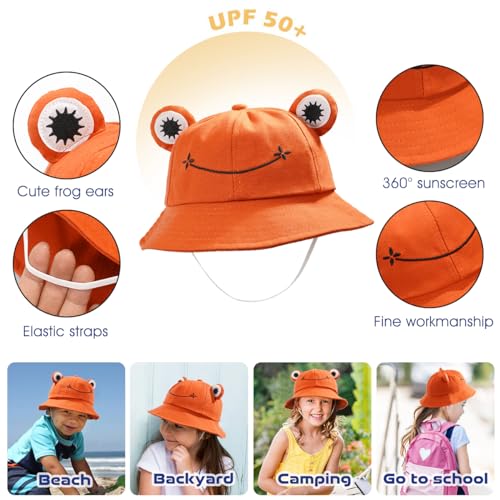 Unisex Packable Bucket Hat Cartoon Sun Hat for Kids4