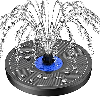 SZMP 3.5W Fuente Solar para Estanque,2024 Nuevo Bomba de Agua Solar,Solar Fuente con 8 boquillas y 4 fijadores,para Estanque de Jardín Fuente,Baño para Pájaros,Piscina,Circulación de Agua