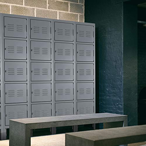 Intergreat Metal Locker For School Office Gym Metal Storage Locker Cabinet For Employees Students Steel Locker 5 Tier With 5 Door Gray #TOP1