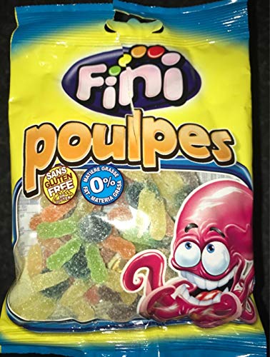 Poulpes acides Halal à texture tendre et piquant intense 12x100g
