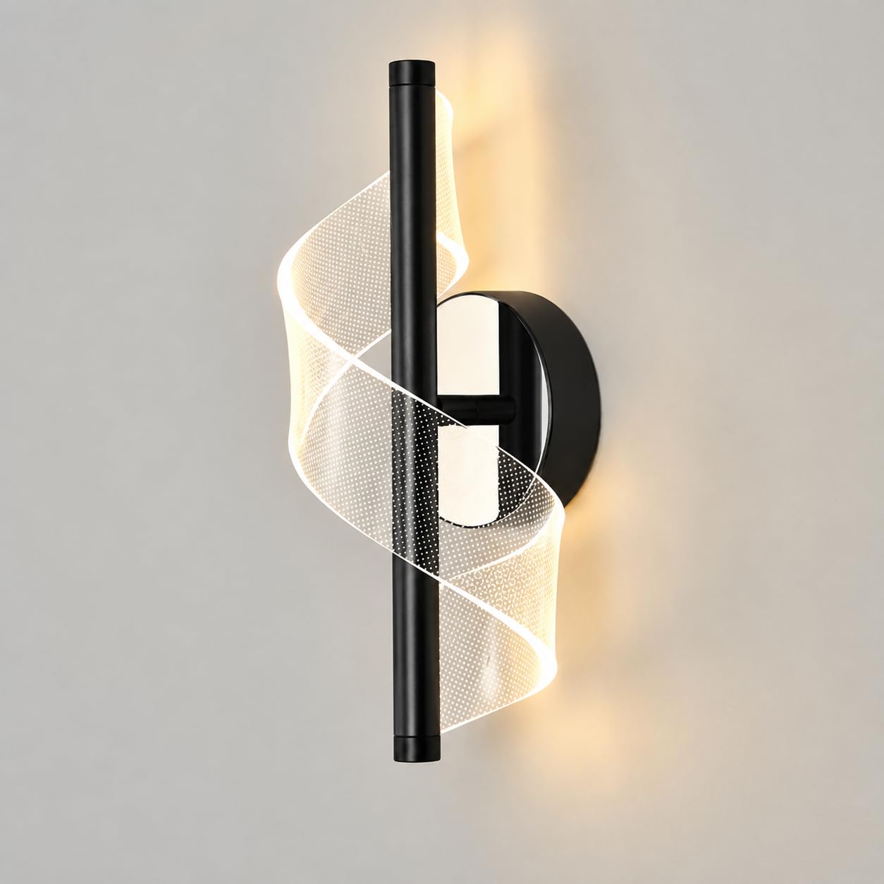 One94Store Cross Border Minimalist Modern LED Wall Lamp (Black) | Nordic Style Creative Bedside Light | Ultra Bright Bedroom, Living Room & Aisle Background Wall Fixture-image-48