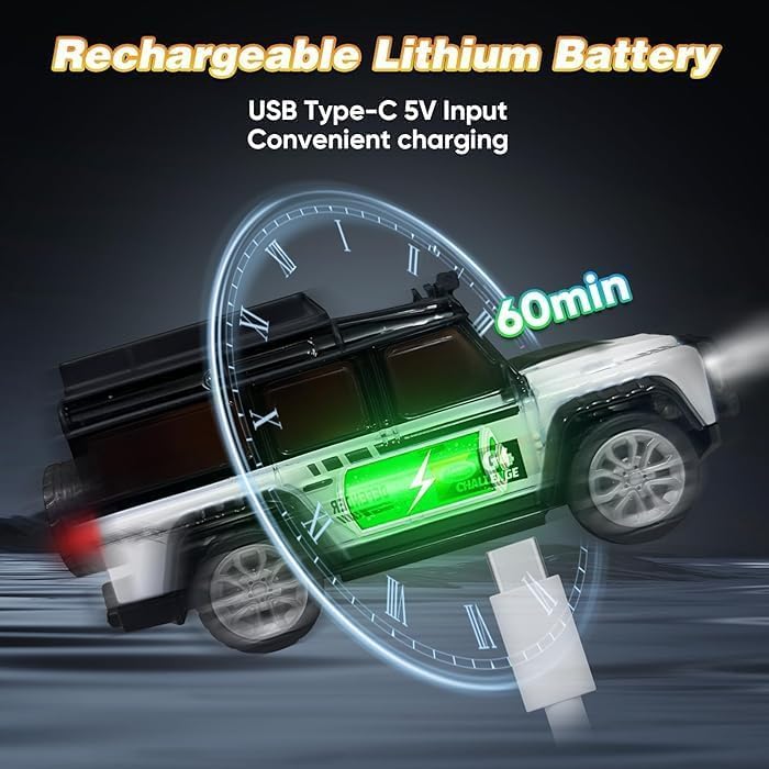 Image of Daji Remote Control Car Mini Alloy Remote Control Off-Road car Pocket rc Desktop Micro Drift Racing Children's Toy Electric Four-Wheel Drive Multicolor