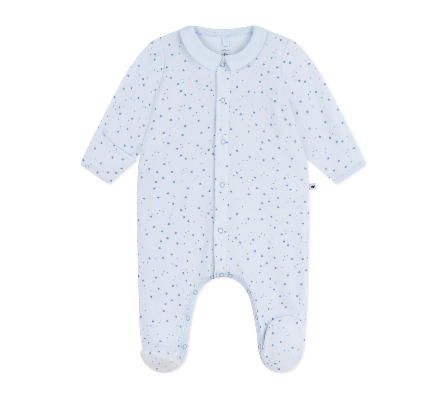 Petit Bateau Pyjama Bébé en Velours À Col Imprimé A0dui01 Vêtements Nuit Mixte bébé (Lot de 1)