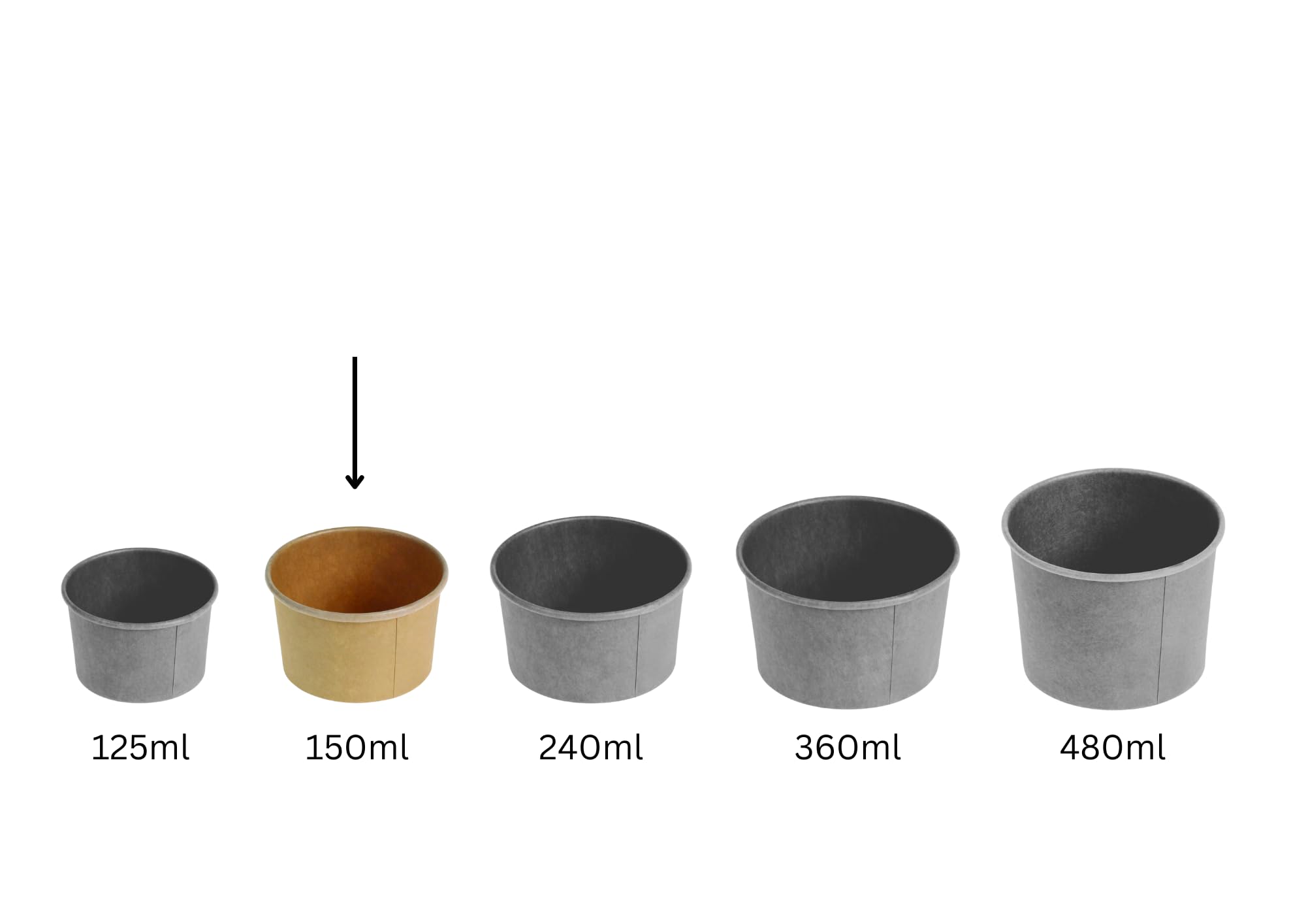 Eisbecher aus Karton 3Oz/85ml (50 Stück