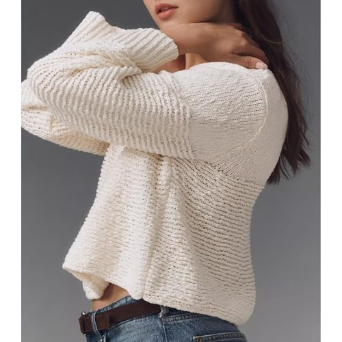 Hixiaohe Lightweight Sweater for Women Casual Boat Neck Sweaters Long Sleeve Knit Tops Fashion Outfits Cute Pullover Clothes3