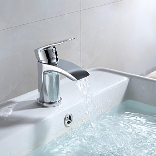 [Basin Tap] Hapilife Stunning Waterfall Bathroom Sink Monoblock Mixer Faucet Chrome