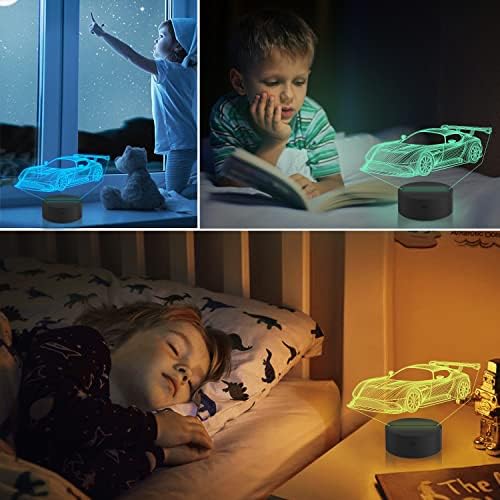 CooPark iluzoryczna lampka nocna 3D, motyw astronauty, hologram, 16 kolorów, z pilotem zdalnego sterowania, na urlop, Boże Narodzenie, urodziny, prezent dla dzieci, do sypialni, dekoracja baru