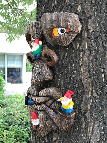 By Mark & Margot - Tree Face Garden Gnome Massacre - Best Art Décor For Indoor Outdoor Home Or Office (Tree Face Mischievous Gnomes) #TOP5