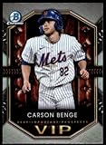 2025 Bowman Chrome Very Important Prospects #VIP-17 Carson Benge New York Mets Official Baseball Card in Raw (NM or Better) Condition