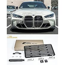 Replacement for 2021-Present BMW G82 M4 Models | EOS Plate Version 2 Full Sized Front Bumper Tow Hook License Plate Relocator Mount Bracket Tow-556-V2