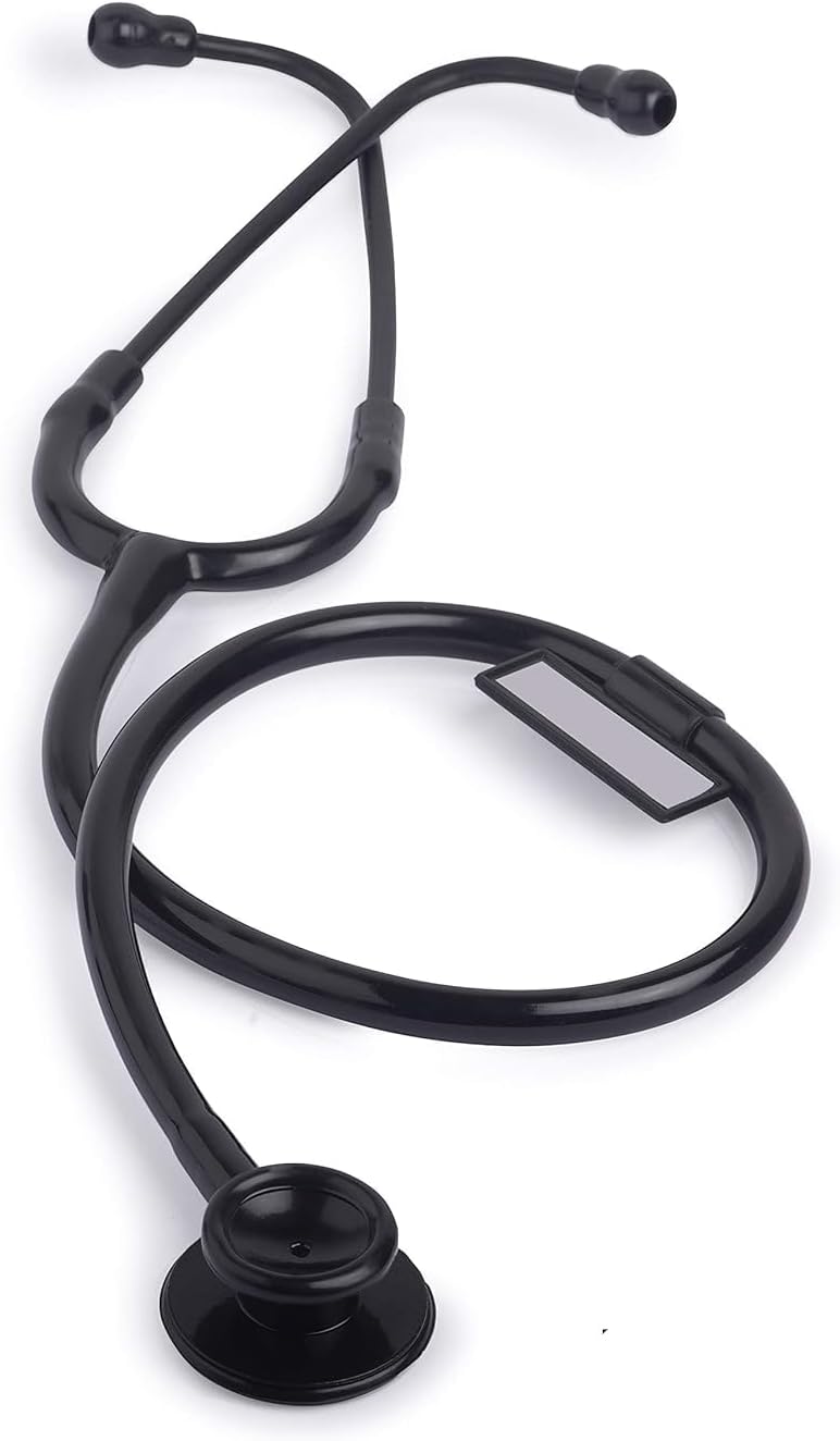 Black Matte Acoustics Stethoscope for Doctor, Nurses and Students (Dual Head)