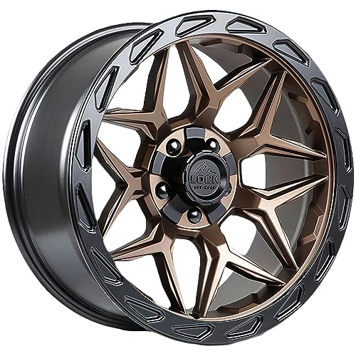 Lock Offroad Matrix 17x9 5x127/5x139.7-12et 87.1 Matte Bronze W/Matte Black Ring