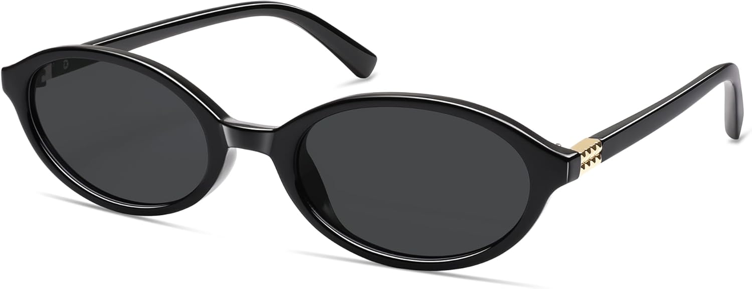 Retro Oval Sunglasses for Women Men Small 90s Trendy Narrow Vintage Fashion Funny Chic Sun Glasses AP3728