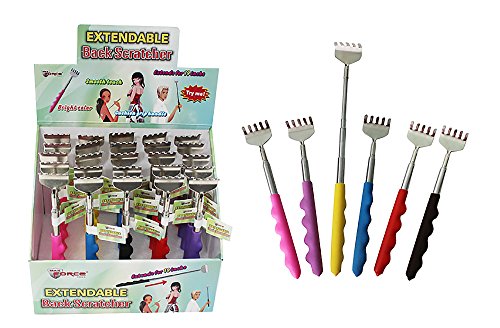 Diamond Visions Max Force 01-1228 5 Tine Extendable Back Scratcher in Assorted Colors (1 Scratcher)