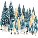 sirop de sapin artisanal Cadeau de Noël : les ensembles de village de Noël sont un excellent cadeau pour vos enfants, votre famille, vos amis, ils peuvent faire une scène de village d'hiver ou des mini jardins