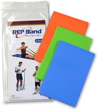 Exercise Band Kit - Rep Band 3-Pack - Non-Latex - Medium Resistance Assortment