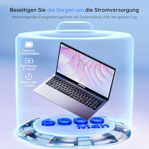 Intel N95 Prozessor-Performance-Test auf dem ACEMAGIC Laptop - Detailansicht von ACEMAGIC 17.3 Zoll N95 Laptop Test –...