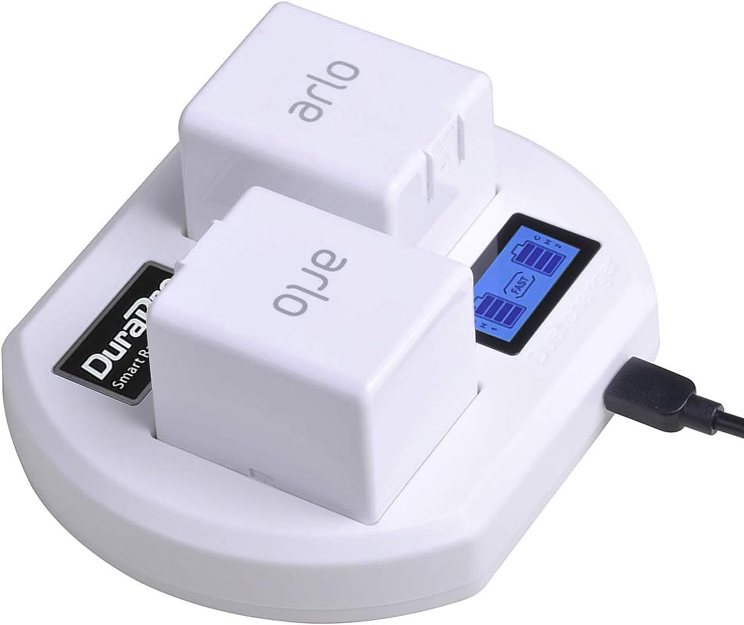 Charging Station for Arlo Pro, Arlo Pro 2 & Arlo Go Camera Rechargeable Batteries -Fast Mode (White)