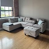 98-Inch L-Shaped Sectional...