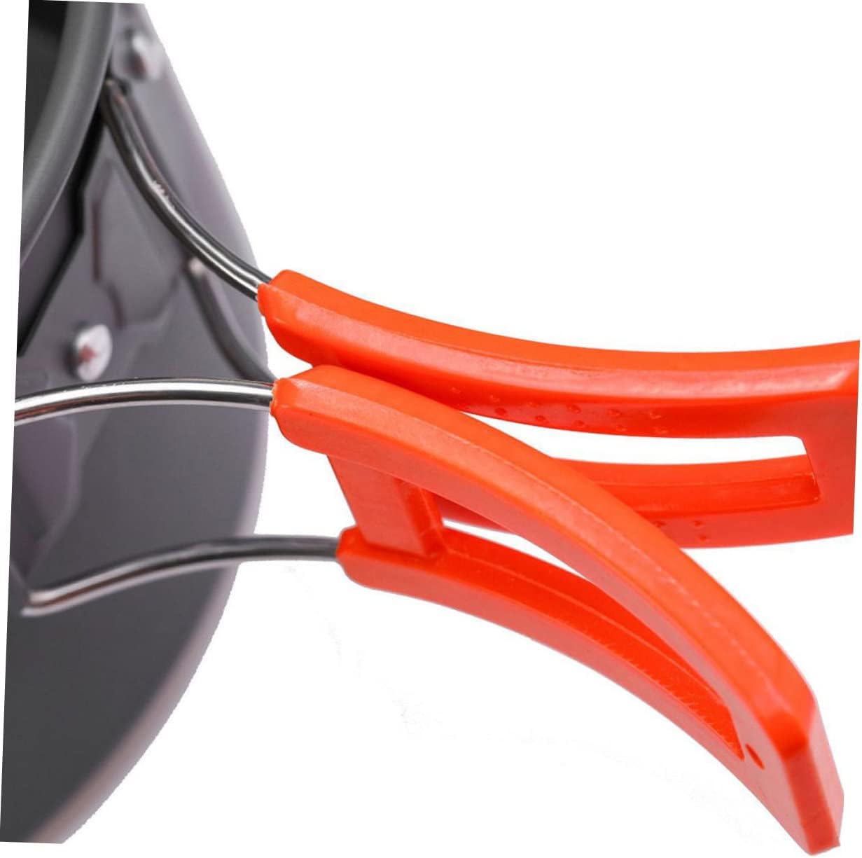 1set Portable Camping Cookware Set Outdoor Cooking Pot and Teapot for People Lightweight Cookware for Camping Hiking and Backpacking Orange