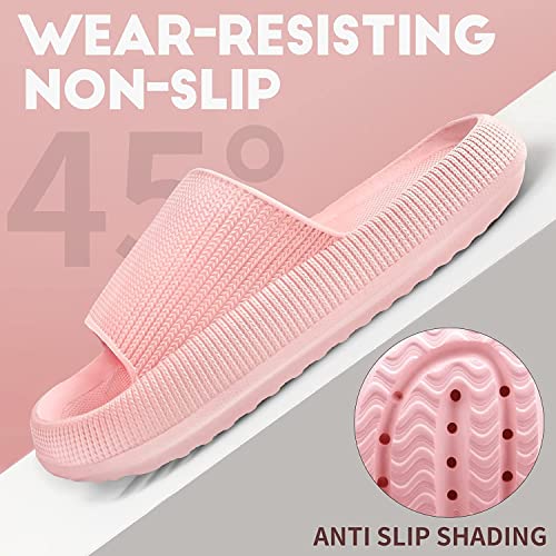 Cloudies Slides for Women, Super Comfy Soft Foam Slides, Non Slip Shower Bathroom Slides, Super Soft4
