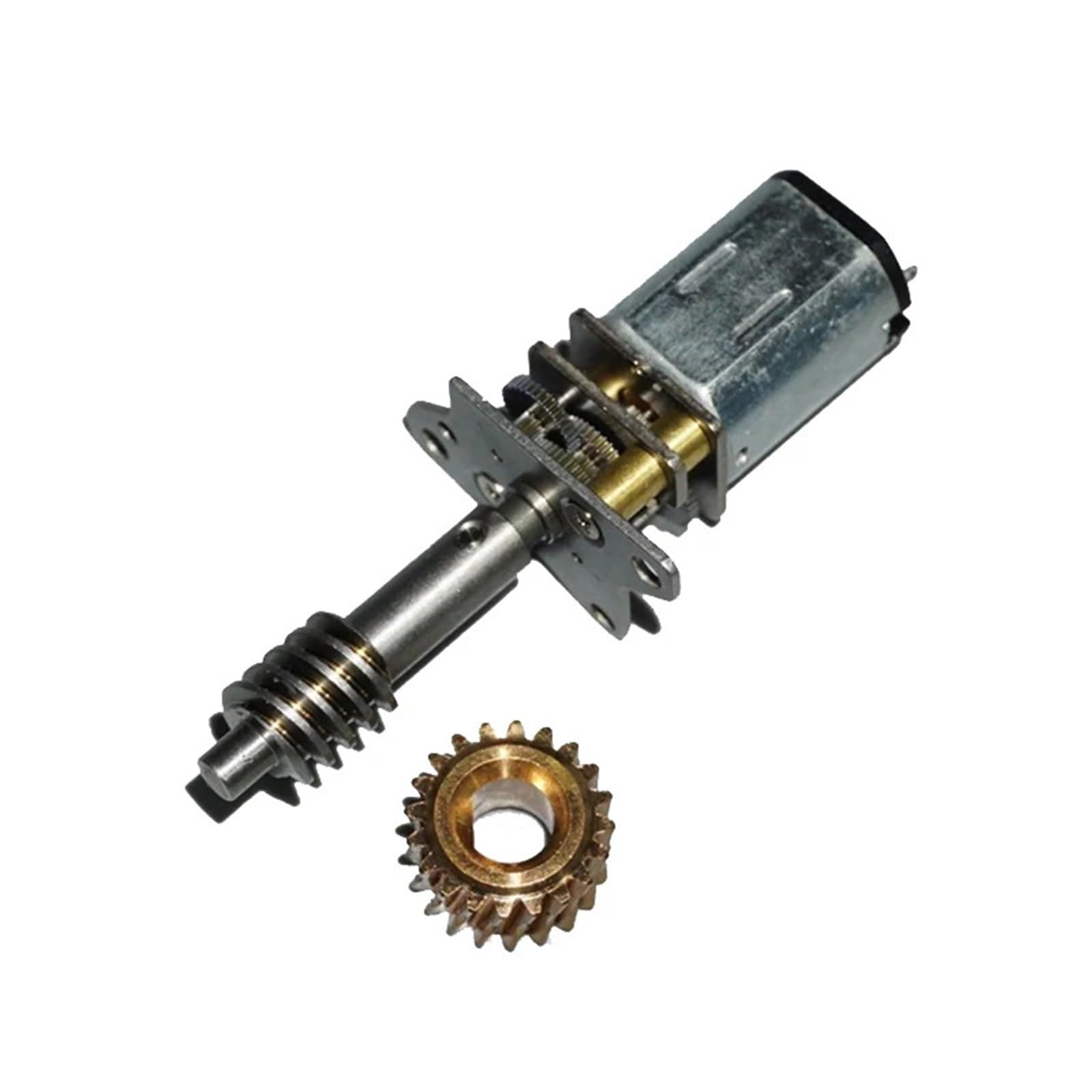 ANERTQUIH N20 Full Metal Gearbox Gear Motor DC 6V 62RPM Long Screw Shaft Worm 1Pcs