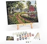 Ledgebay Paint by Number for Adults Framed Canvas: Beginner to Advanced Number Painting Kit - Kits I