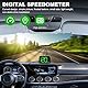 Digitaler Auto Tachometer,Auto HUD Headup Display,Geschwindigkeitsmesser,with GPS Chipsatz für Fahrrad Motorrad LKW Auto Motorroller USB Plug and Play