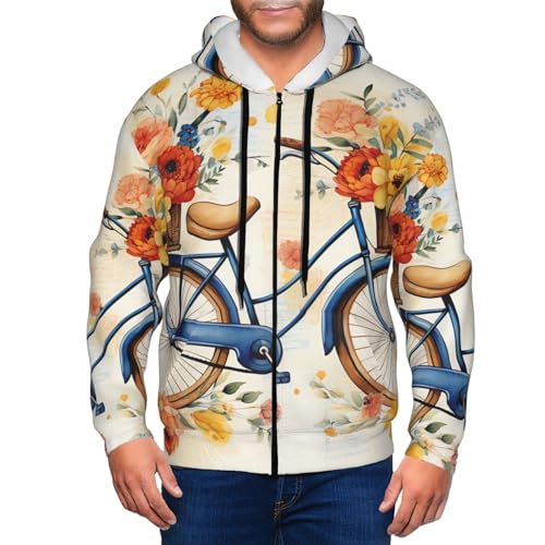 Sudadera con capucha y cierre para hombre miniatura 5