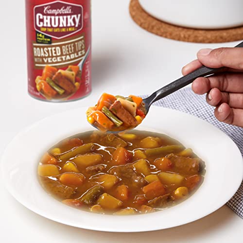Campbell’s Chunky Soup, Roast Beef Tips With Vegetables Soup, 18.8 Oz Can (Case Of 12) #TOP6
