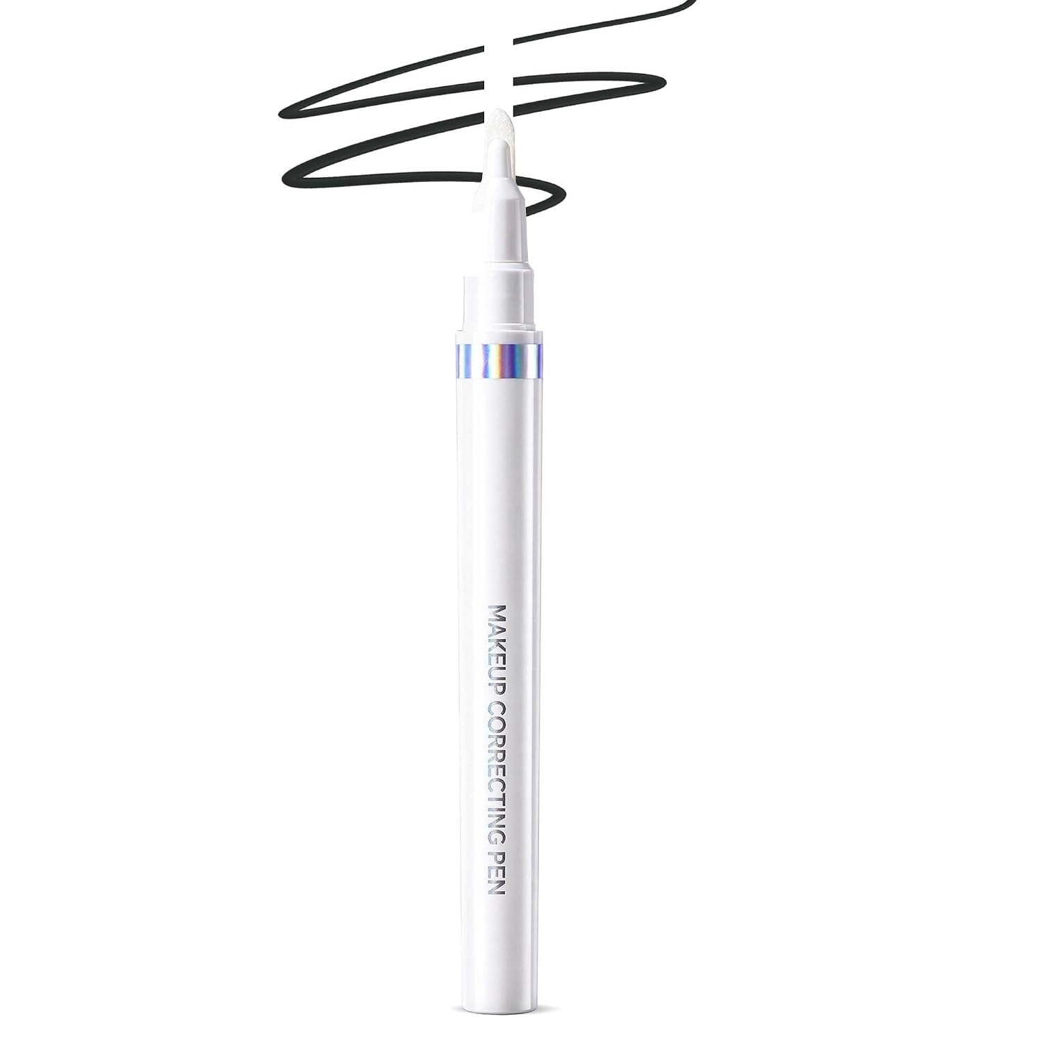 Micellar Water Makeup Remover Pen Correction Pen for Waterproof Makeup- Hydrating Facial Cleanser & Makeup Remover for Sensitive Skin, Precise Tip for Eyeliner, Eyeshadow, Lipstick Fix (White)