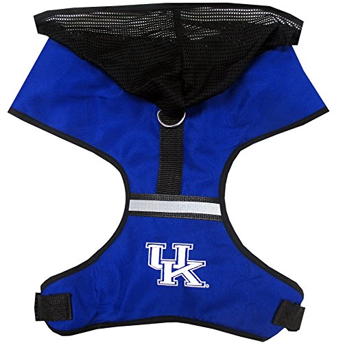 Pets First Collegiate Pet Accessories, Kentucky Wildcats Hooded Harness, Size Small