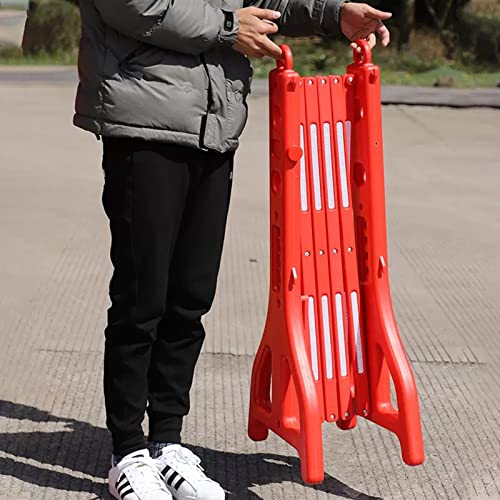 Barrière de sécurité rétractable rouge mobile pour la circulation