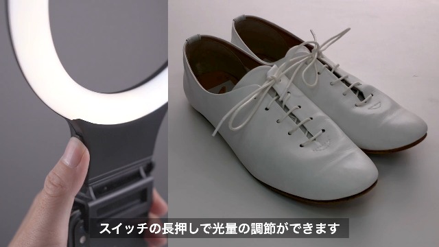 Amazon.co.jp: サンワダイレクト LEDリングライト クリップ式 色