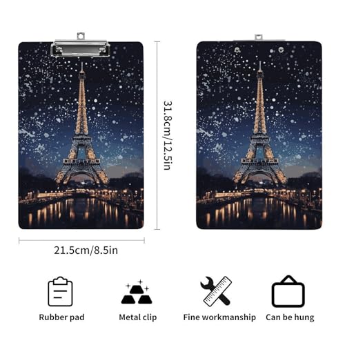 Porte-bloc acrylique Tour Eiffel robuste de qualité premium - 2