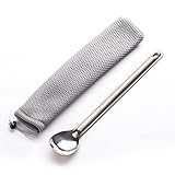 XITAI Titanium Long Handle Spork Spoon with Polished Bowl Outdoor Ultralight Portable Campfire...