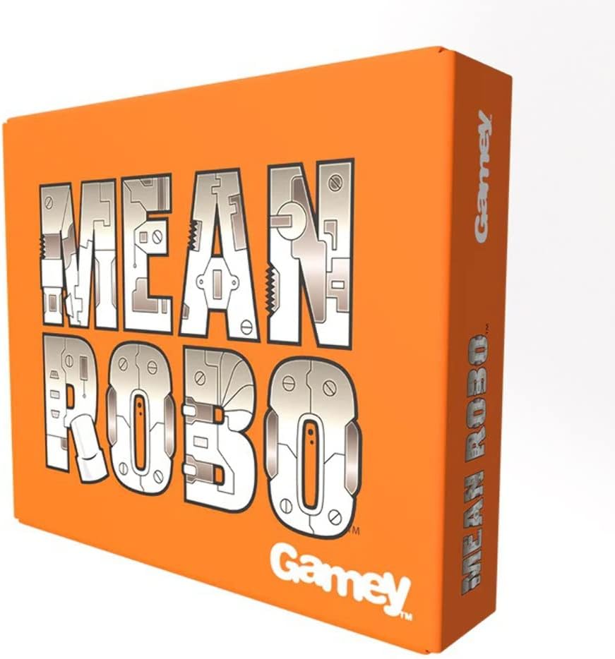Mean Robo Card Game - Strategy Battle Game for Families & Kids Ages 9+, Competitive Robot Fighting Game for 2–4 Players, Includes 120 Cards