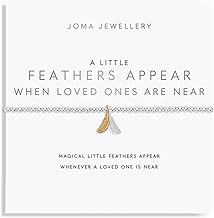 Joma Jewellery A LITTLE FEATHERS APPEAR WHEN LOVED ONES ARE NEAR Silver Bracelet | 17.5cm stretch