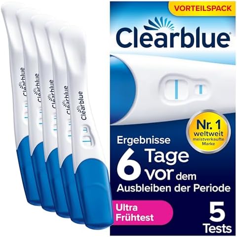 Clearblue Schwangerschaftstest, Ultra Frühe Erkennung, Ergebnisse 6 Tage früher, 5 Tests
