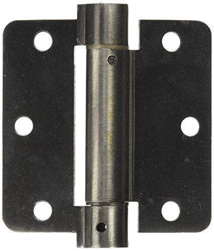 Deltana DSH35R415A Single Action Steel 3 1/2-Inch x 3 1/2-Inch x 1/4-Inch Spring Hinge