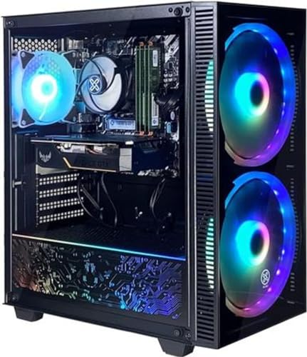 XUM Saga Gaming PC: i7-11700F 4.9GHz, RTX 3070 8GB, 32GB 3200MHz RAM, 1TB NVMe SSD, 2TB HDD, 700W PSU, ARGB, 600Mbps Dual-Band WiFi, Windows 11