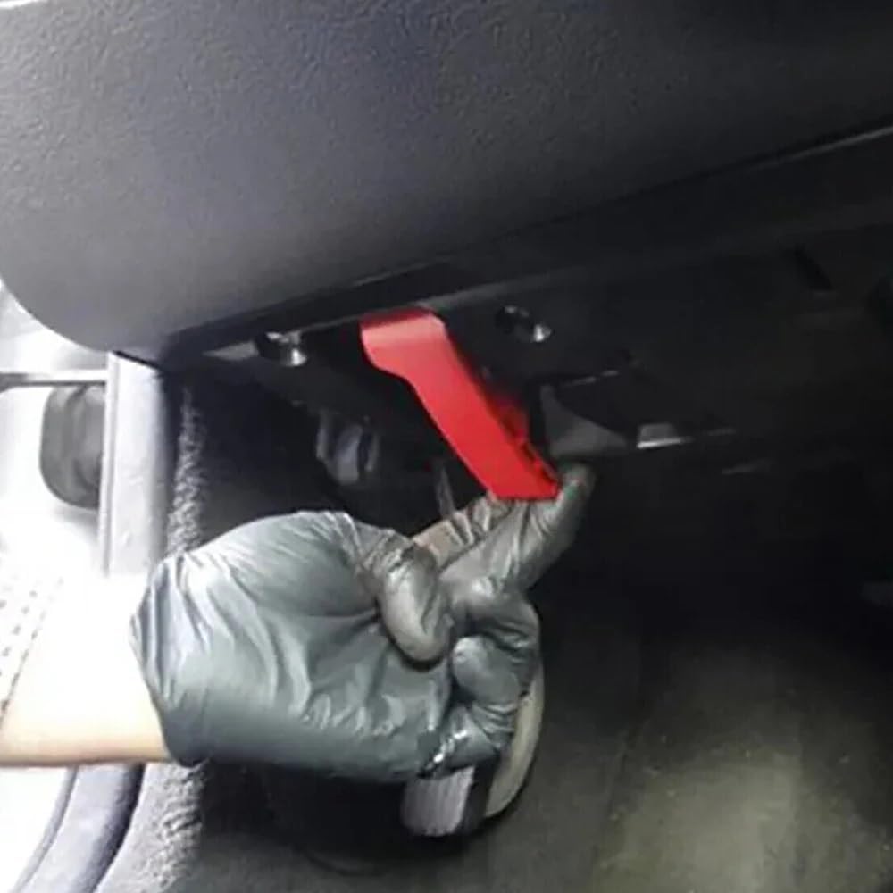 Bonnet Lever Bracket Compatible with Benz for W124 W202 W203 W210 A1248800320 Car Engine Hood Release Lever Latch Handle Car Replacement Hood Handle Parts Red