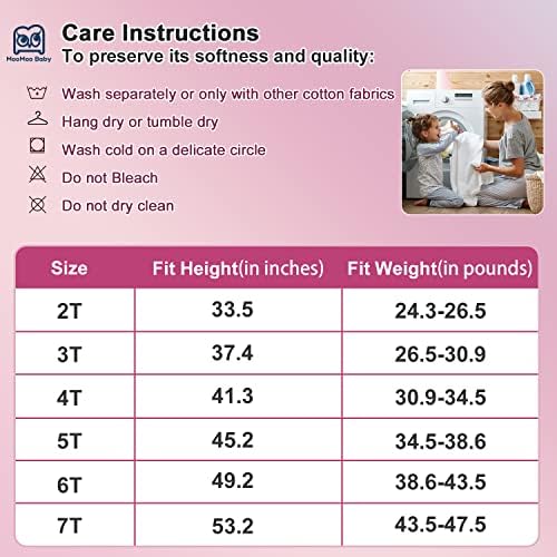 MooMoo Baby Waterproof Training Pants Training Underwear 6 Packs Absorbent Toddler Training Underpants for Potty Girls 4T Purple — view 6