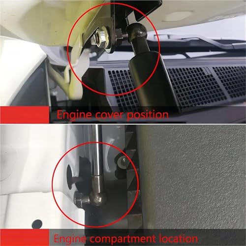 Support de levage avant Hilux Revo amortisseur anti-chute et vérins à gaz de capot 2015-2021 - 3