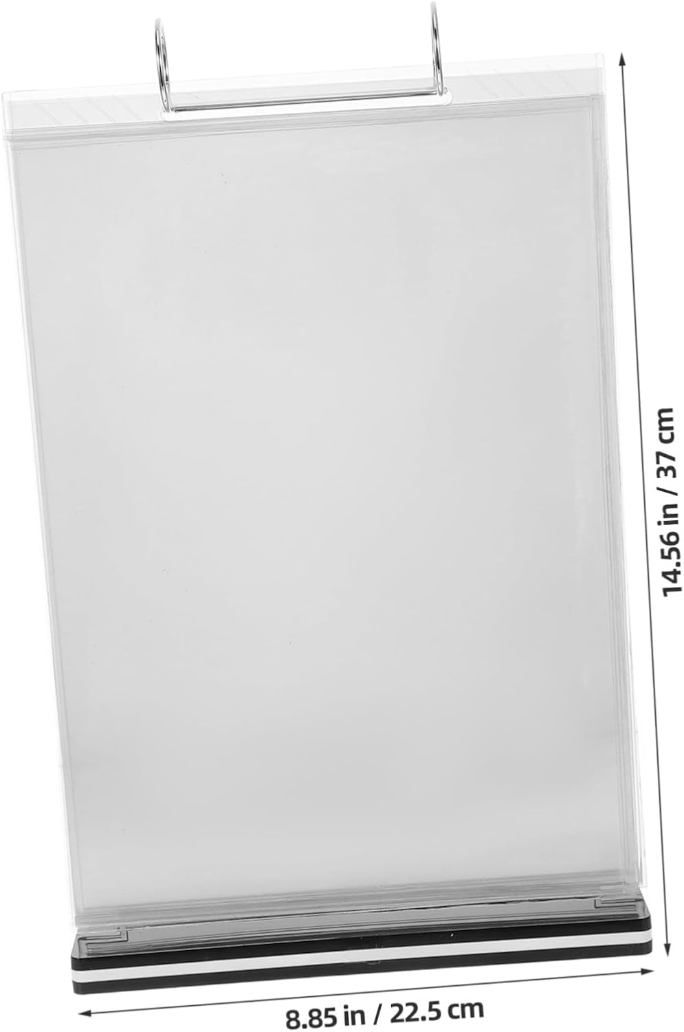 ULTECHNOVO Versatile Menu Stand Holder Acrylic Tabletop Display for Restaurants Cafes and Bars Elegant Double-Sided Organizer for Menus and Signs