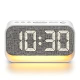 Sveglia Digitale, LED Sveglia da Comodino con Luce, Orologio Digitale da Comodino/Scrivani...