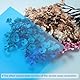 QUARKZMAN 4 Stück A4 Gel Light Lighting Filter Overlay Transparente Farbkorrektur Kunststoff Vinyl PVC Folien Fotografie Fernsehen Blau, 0,2mm