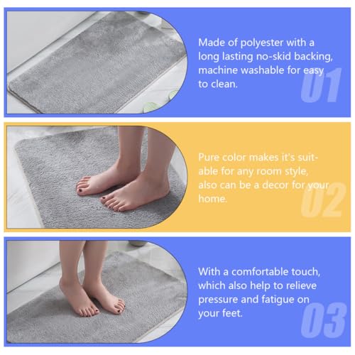 Alfombrilla antideslizante baño lavable para evitar resbalones 7