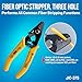 Jonard Tools TK-120 Fiber Prep Kit - 12 Piece Fiber Optic Cable Access and Termination Tools Set with Stripping, Ringing, and Cutting Tools