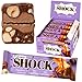 Produktbild FitnesSHOCK Proteinriegel Set Protein Bar ohne Zusatz von Zucker mit hohem 20% Proteingehalt low carb Fitness Eiweissriegel fast zuckerfrei (1g) ballaststoffreich Haselnuss-Schoko mit Karamell 12x50g